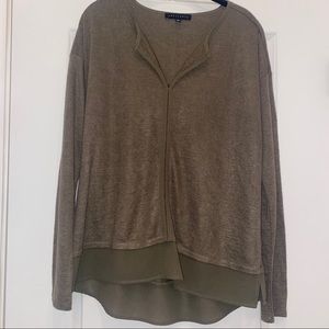 Sanctuary Army Green Long Sleeve Shirt- Size L